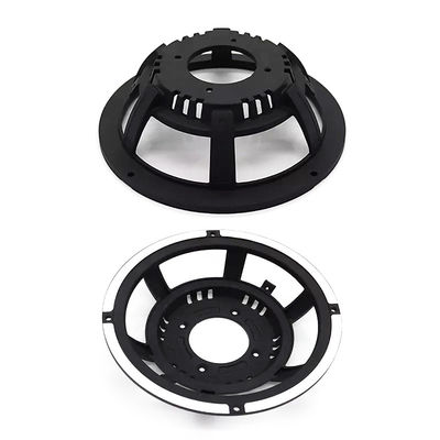 Factory Cheap Price Black Powder Coated Metal Speaker Frame Rapid Prototype CNC Aluminum Machining
